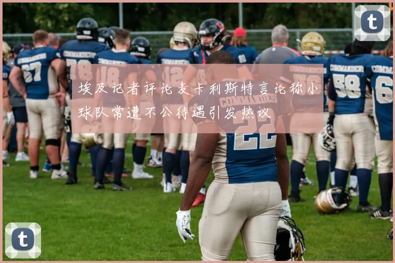 埃及记者评论麦卡利斯特言论称小球队常遭不公待遇引发热议